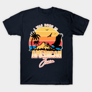 Was Born in American, June Retro T-Shirt